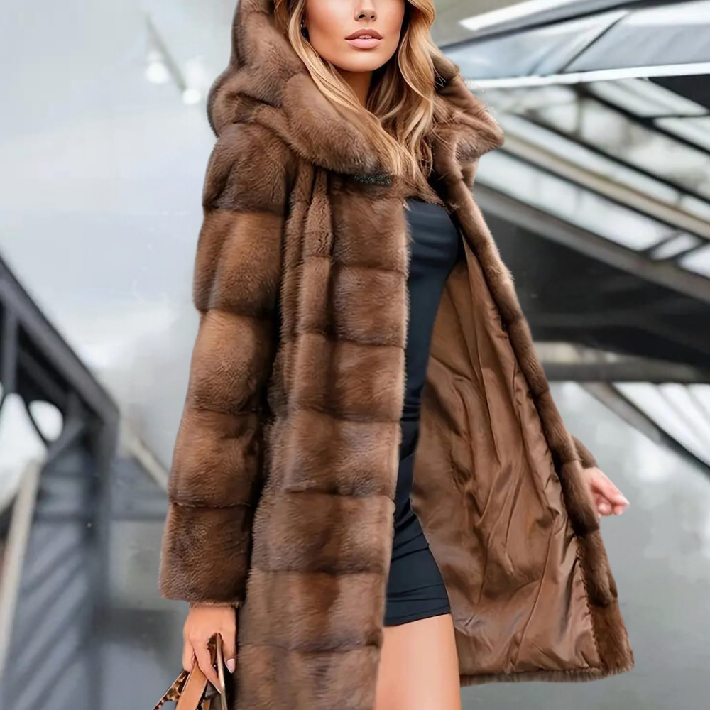 Jacinta - trendige damenjacke mit modischer kapuze