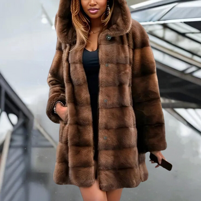Jacinta - trendige damenjacke mit modischer kapuze