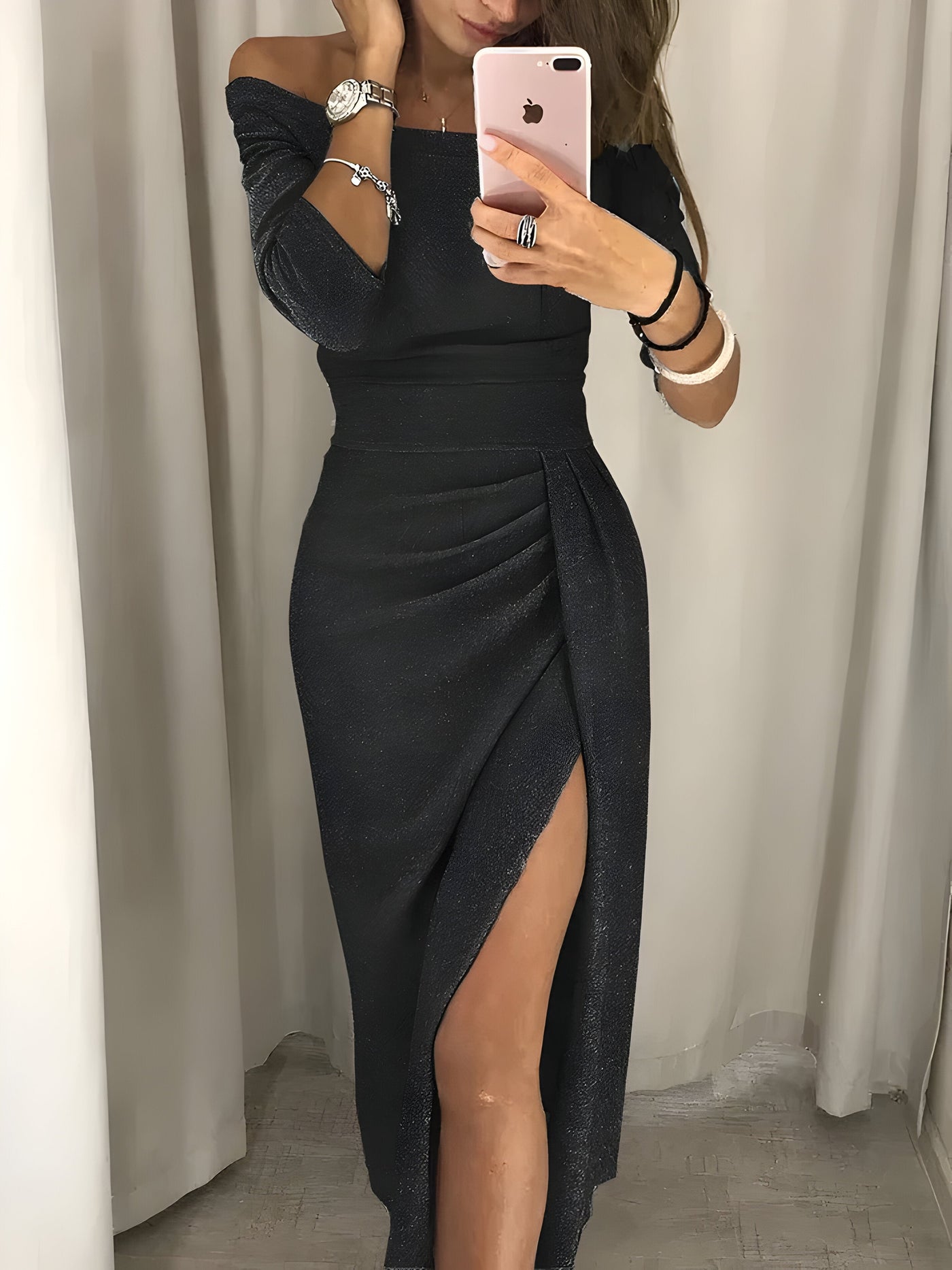 Camil | Schulterfreies Kleid