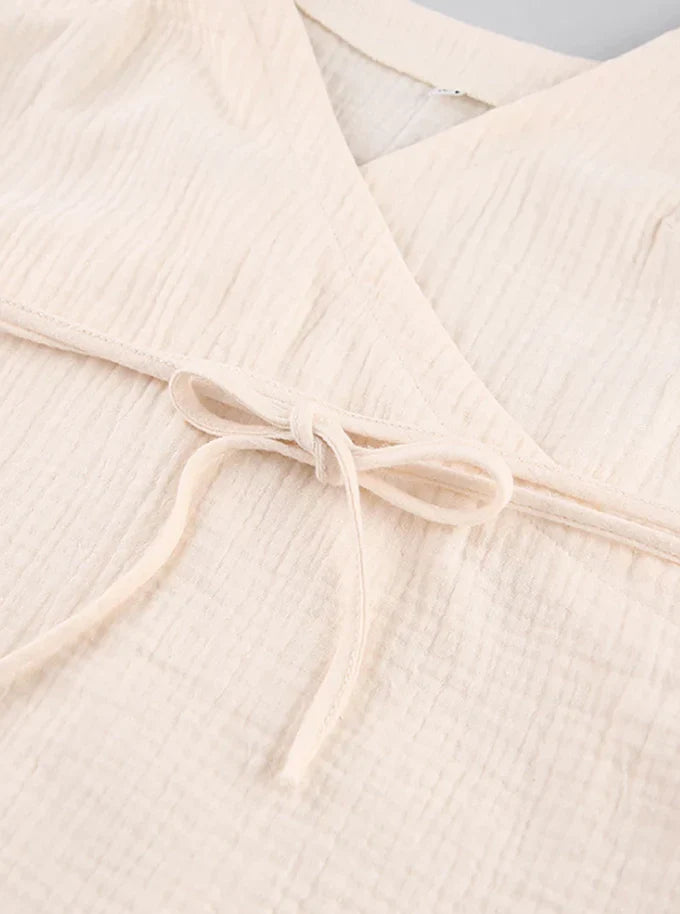 Myrionna – Elegantes Wickelkleid aus Baumwolle