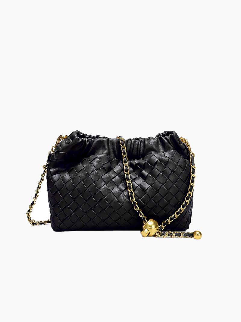 Geflochtene Schultertasche