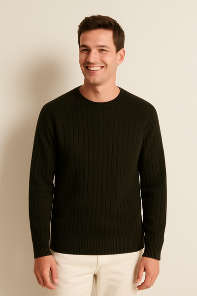 Charles Strickpullover Gerippt Rundhals