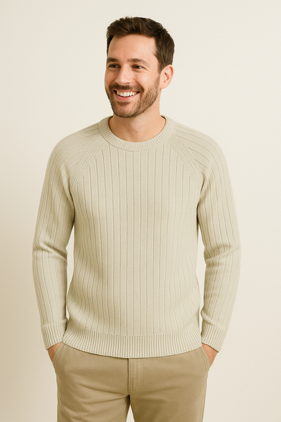 Charles Strickpullover Gerippt Rundhals
