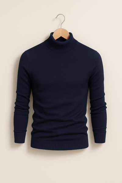 Kasper Rollkragenpullover mit Feinstrick