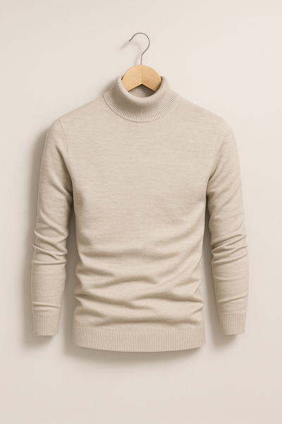 Kasper Rollkragenpullover mit Feinstrick