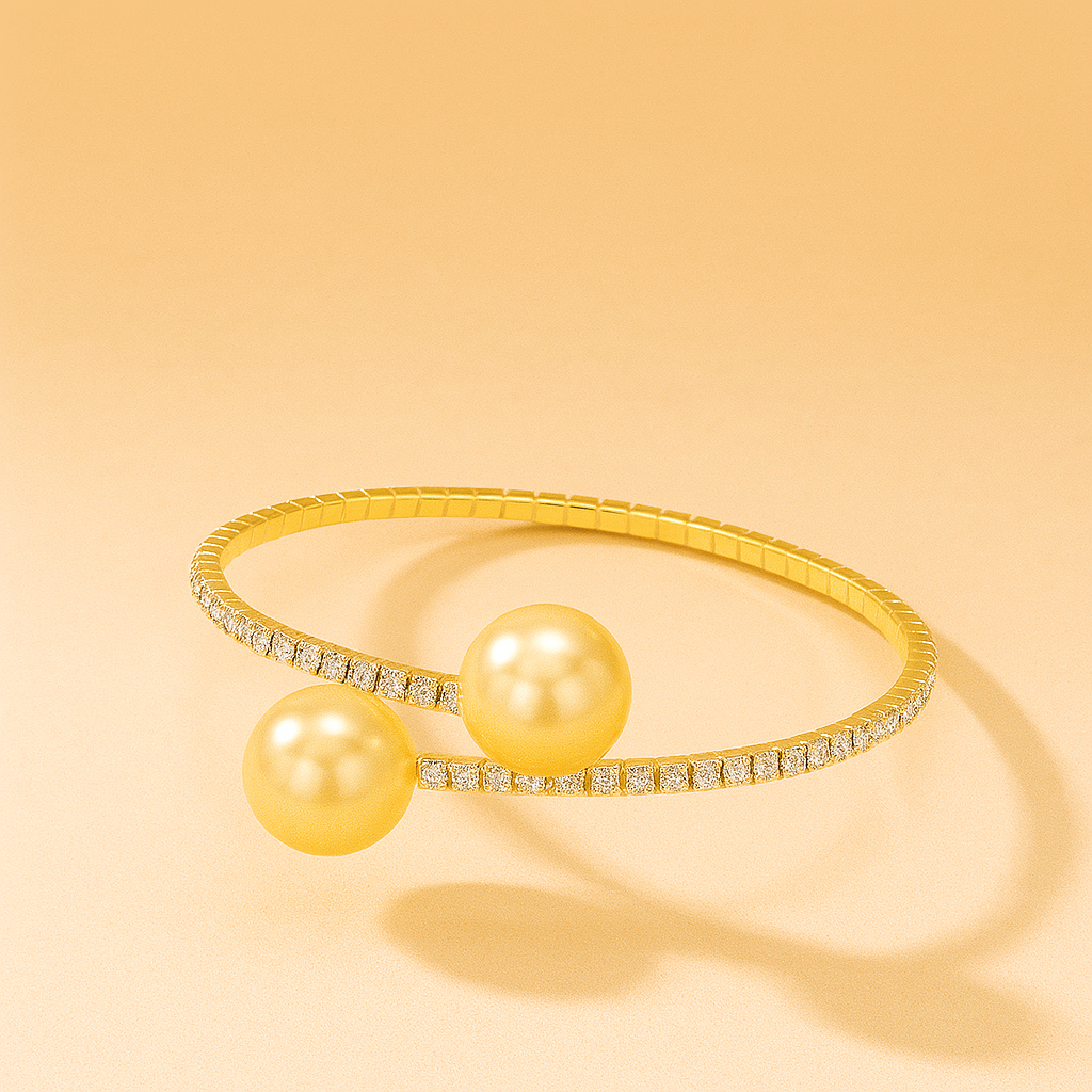 Schöne Perlenmanschette - elegantes Vintage-Hochzeitsaccessoire