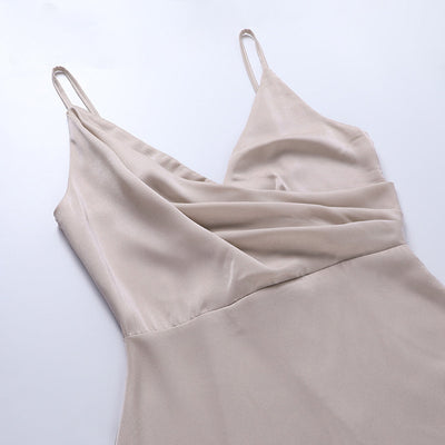 SERENA | Luxuriöses Satin-Maxikleid