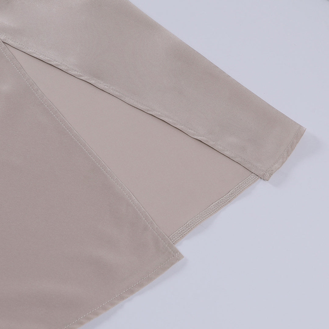 Midnight Cotton | Elegantes Midikleid Mit Hohem Schlitz