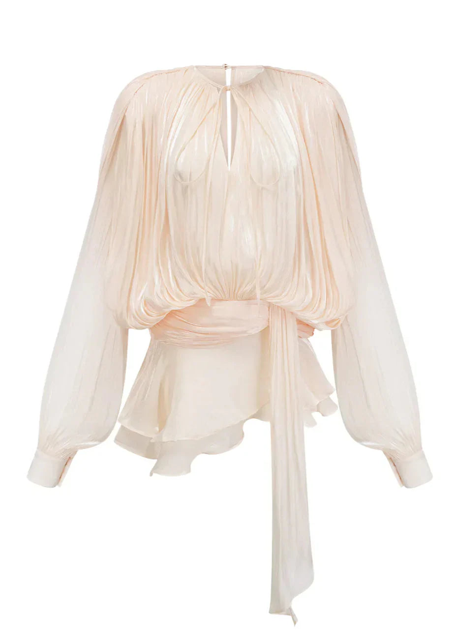 Rosella - Plissiertes Minikleid mit Rüschen