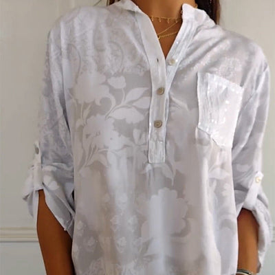Daniela | Bedruckte Langarm Sommerbluse