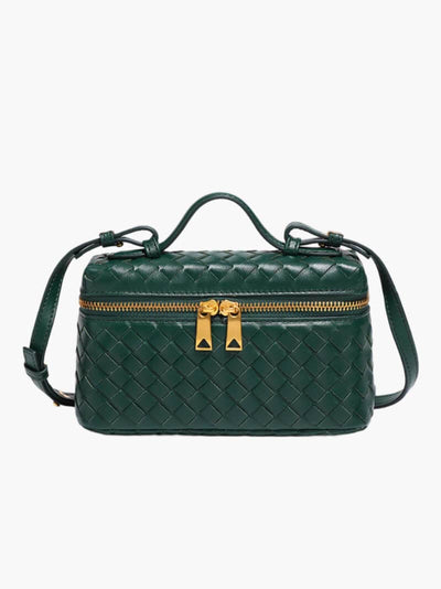 Elegante geflochtene Mini-Tasche in Boxform