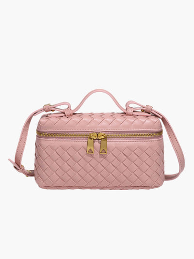 Elegante geflochtene Mini-Tasche in Boxform