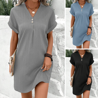 Evana™ - V-Neck Dress
