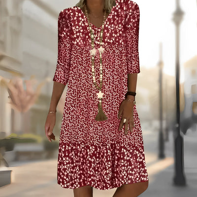 Kaylee - Elegant bedrucktes Damenkleid