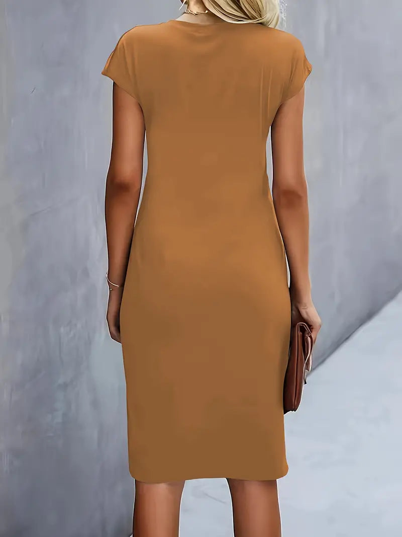 Reilly - Midi-Kleid mit Knoten vorne für Frauen