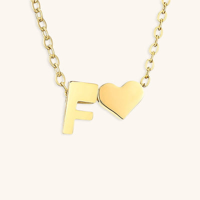 Ria Initial Letter Gold Halskette