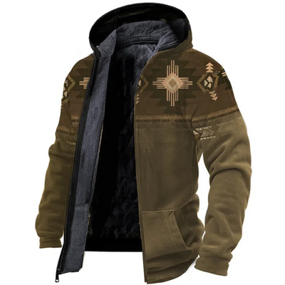 Susanna - warme vintage-fleece-herrenjacke