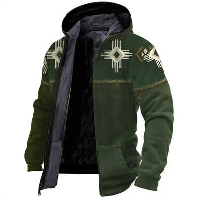 Susanna - warme vintage-fleece-herrenjacke