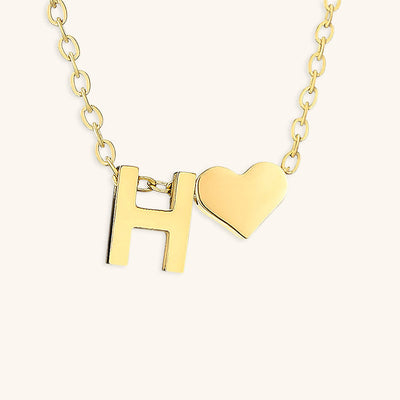 Ria Initial Letter Gold Halskette