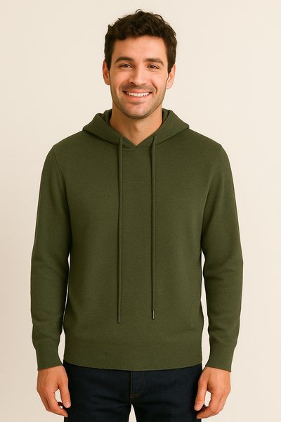 Henry Strickpullover Herren mit Kapuze