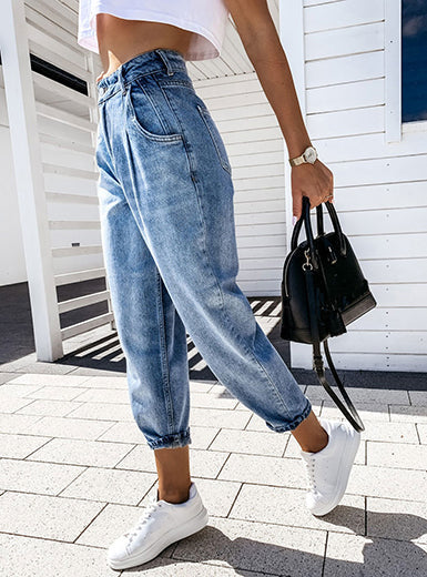 Sera – jeans mit hoher taille - lockere passform