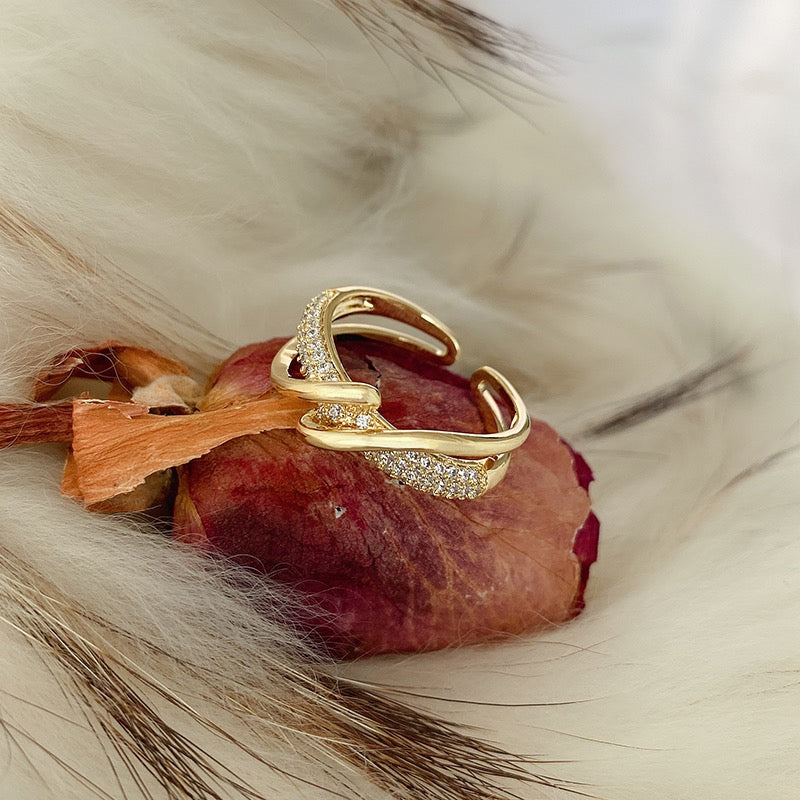 Personalisierter geometrischer verstellbarer Ring