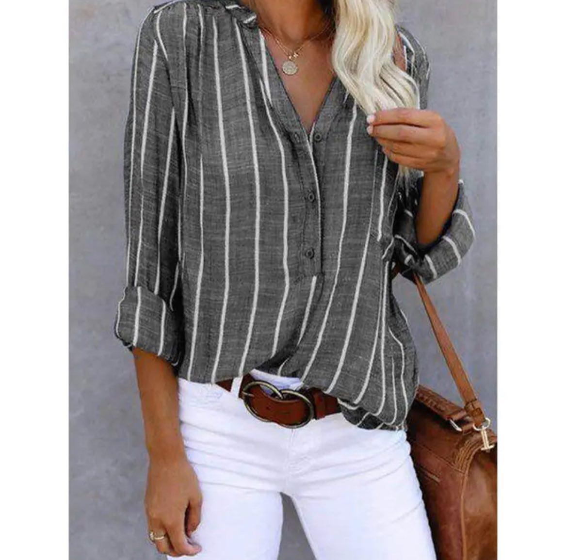 Claudia | Gestreifte Casual-Bluse