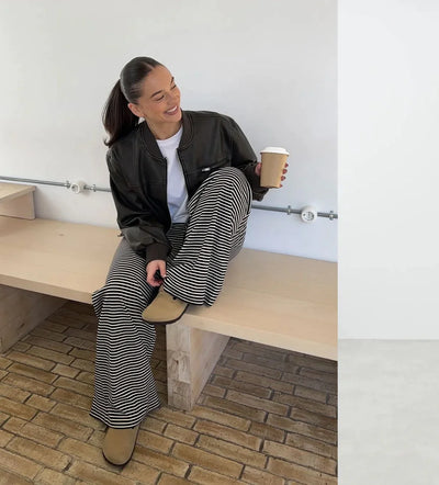 Yzella – Gestreifte Baumwollhose