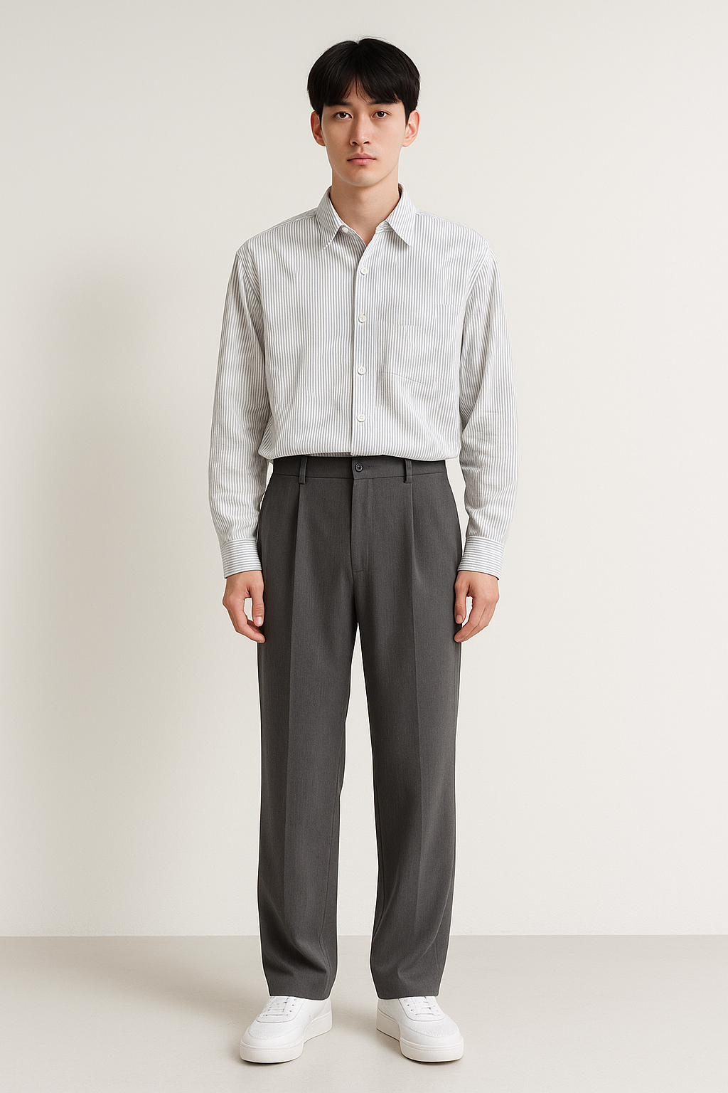 Jason Weite Stoffhose mit Falten