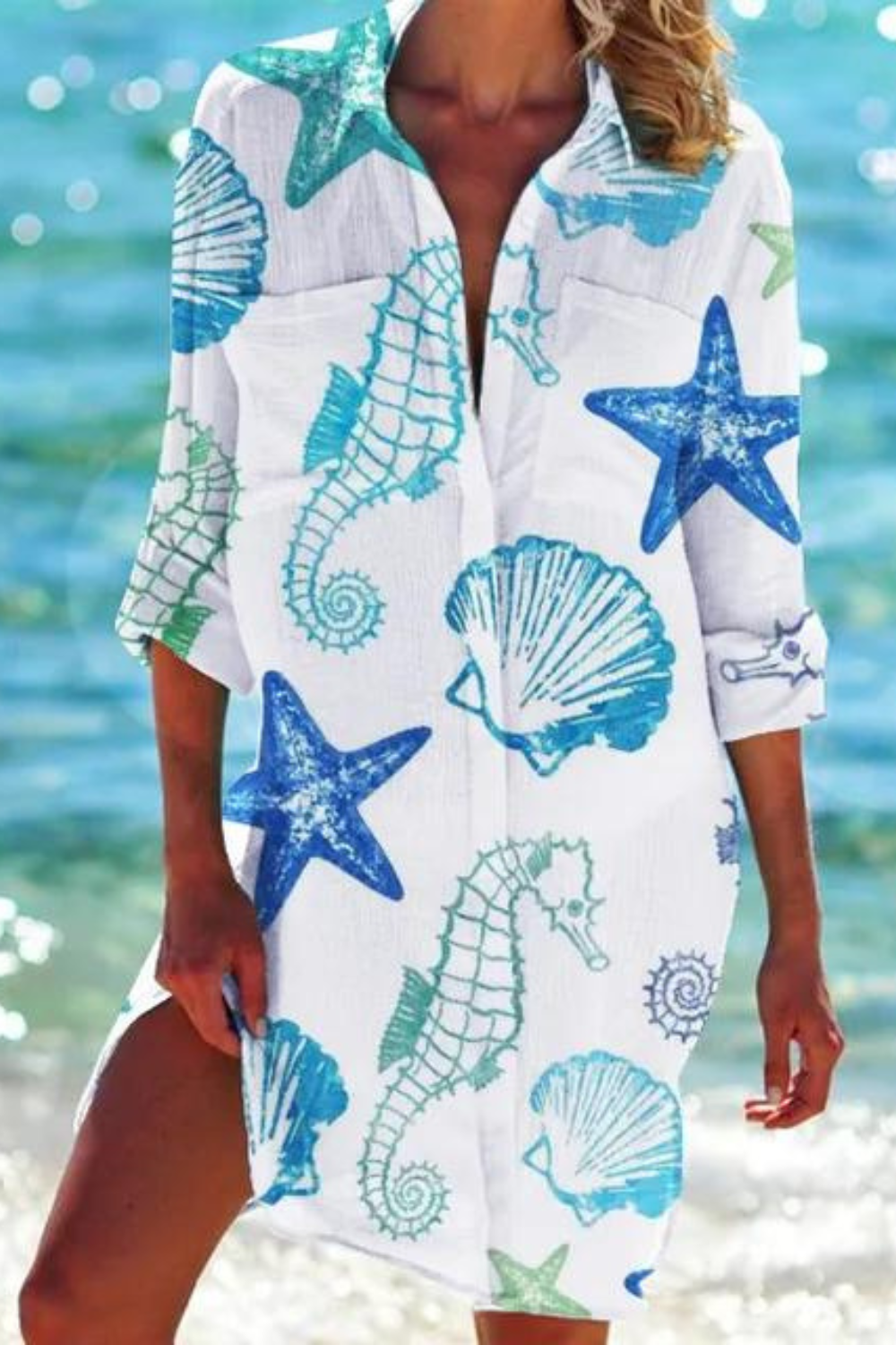 Johanna | Leichte lässige Sommer Strandbluse