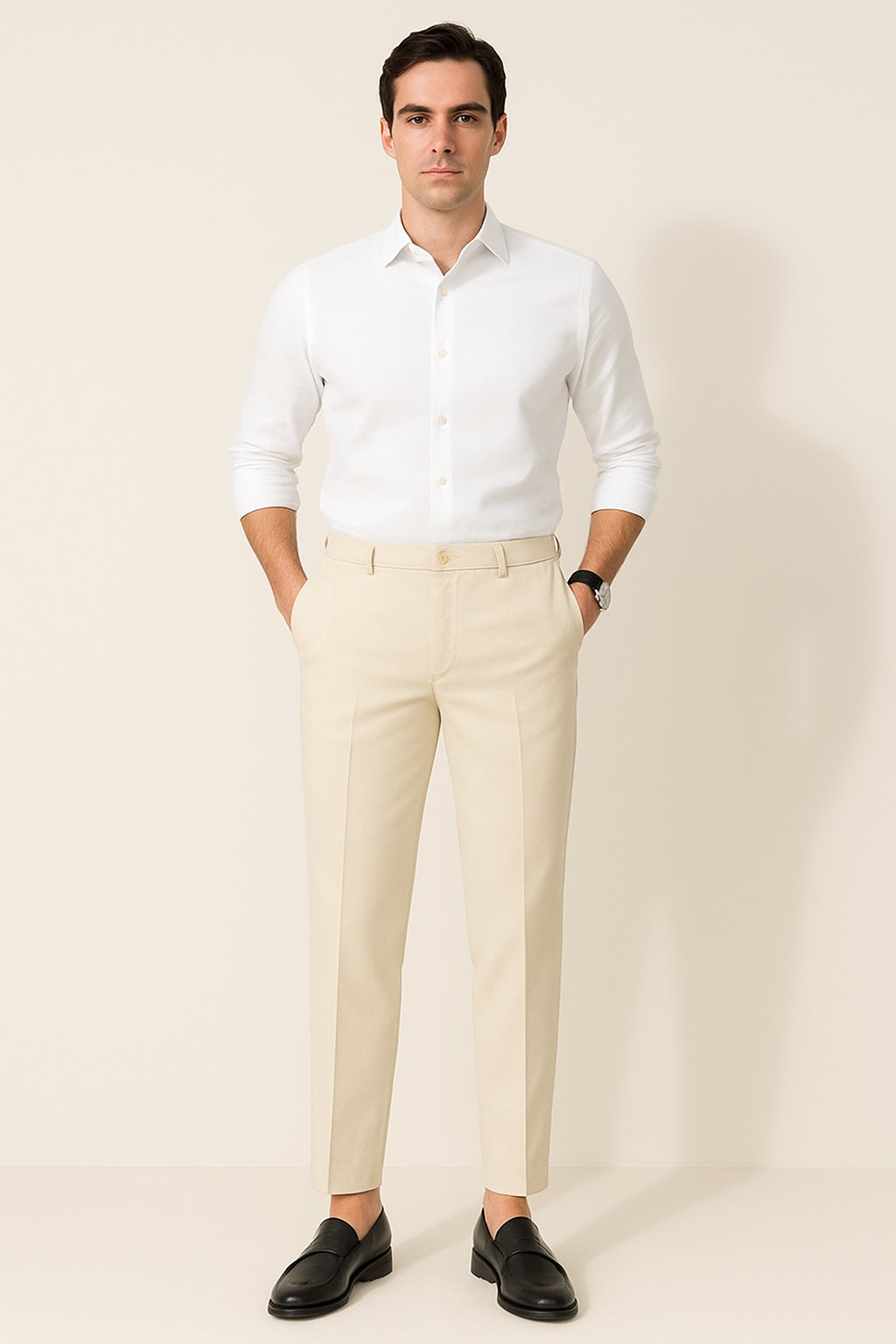 Jordan Anzughose mit Bügelfalte