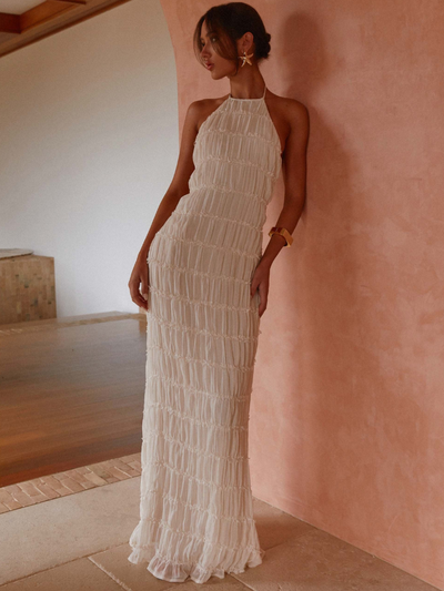 Alicia - Neckholder-Maxikleid