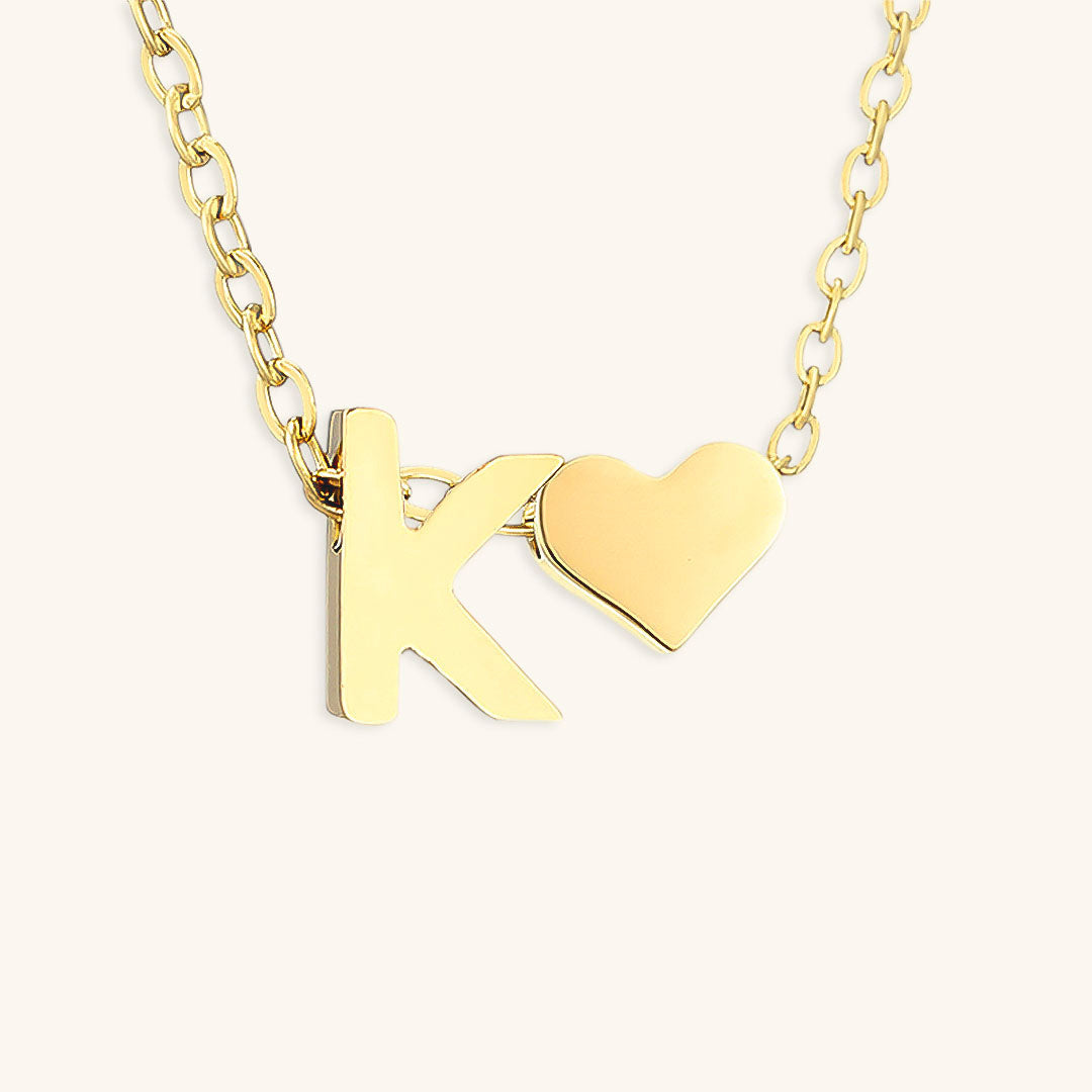 Ria Initial Letter Gold Halskette
