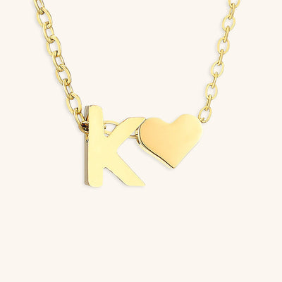 Ria Initial Letter Gold Halskette