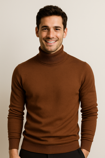 Kasper Rollkragenpullover mit Feinstrick