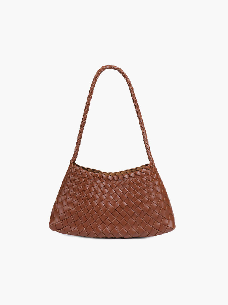 Tasche aus geflochtenem Lederstoff