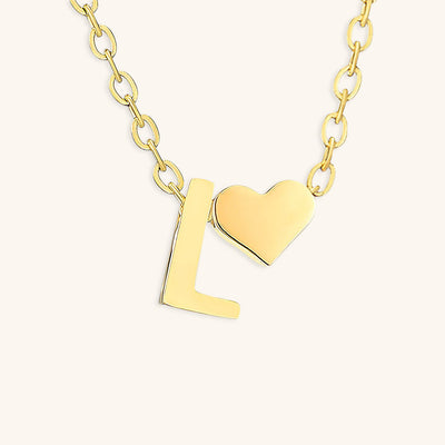 Ria Initial Letter Gold Halskette