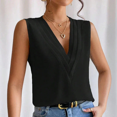 Leah | Elegante Sommer Kurzarm Bluse