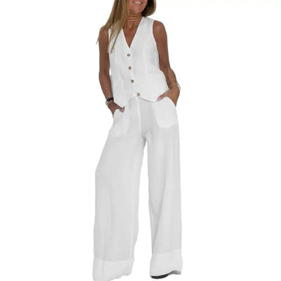 Loïs | Stylisches lockeres Set (Weste + Hose)