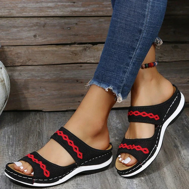 Avegayle – Strapazierfähige Doppelriemen-Sandalen