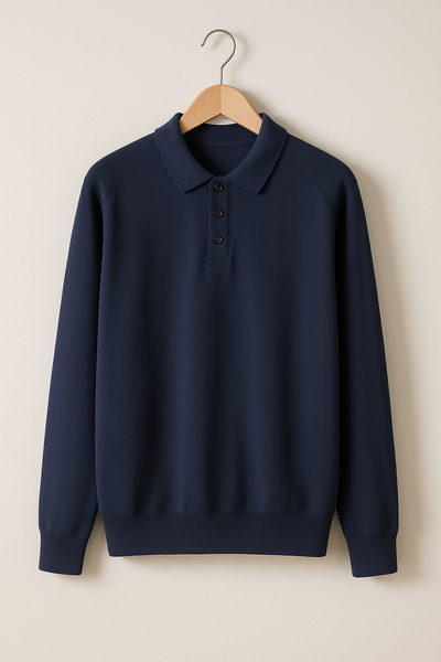 Luke Strick Poloshirt Langarm