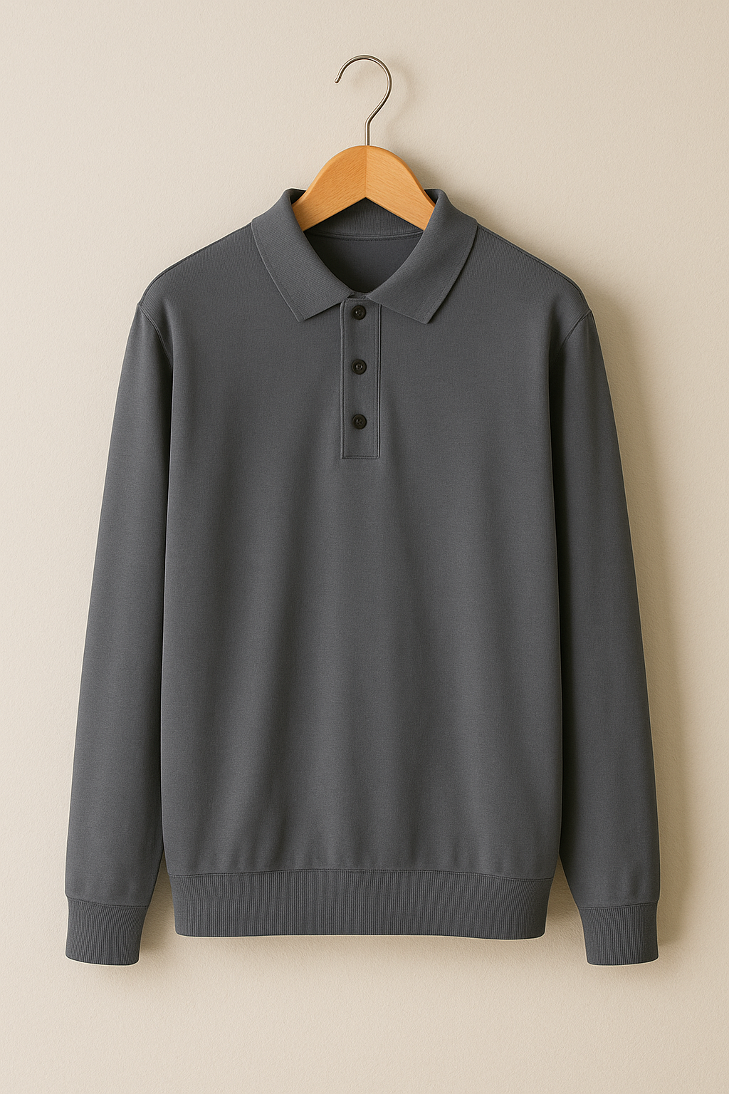 Luke Strick Poloshirt Langarm