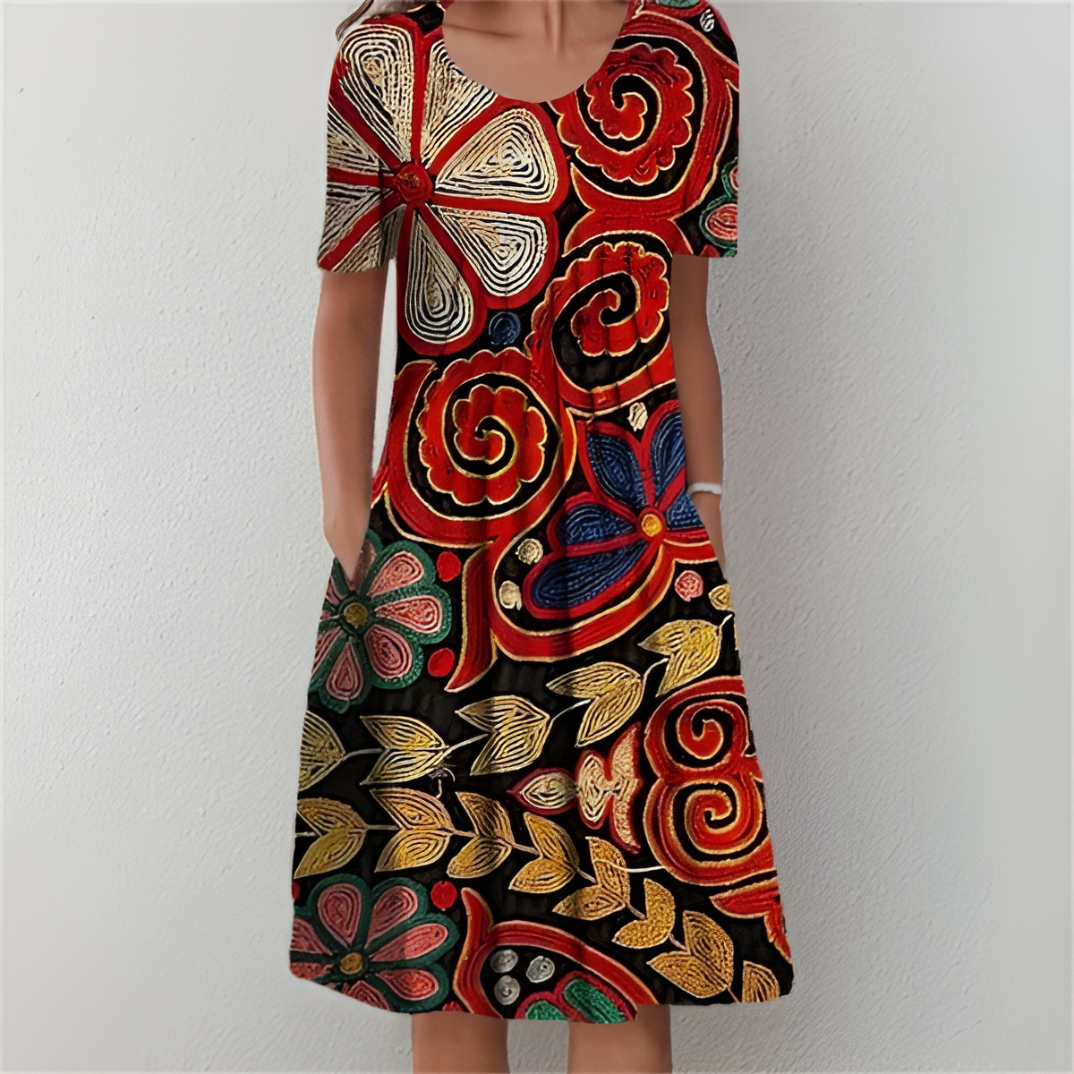 Abilene | Elegantes Blumenkleid