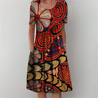 Elegantes Sommerkleid Mit Blumendruck – Zoralyss, Strategie Für Vielseitige Anlässe