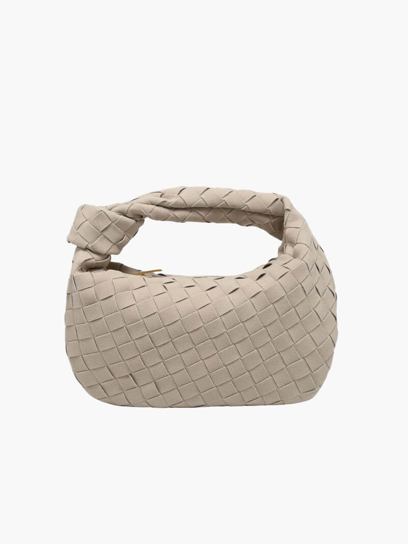 Geflochtene Mini-Bag aus weichem Material mit edler Struktur