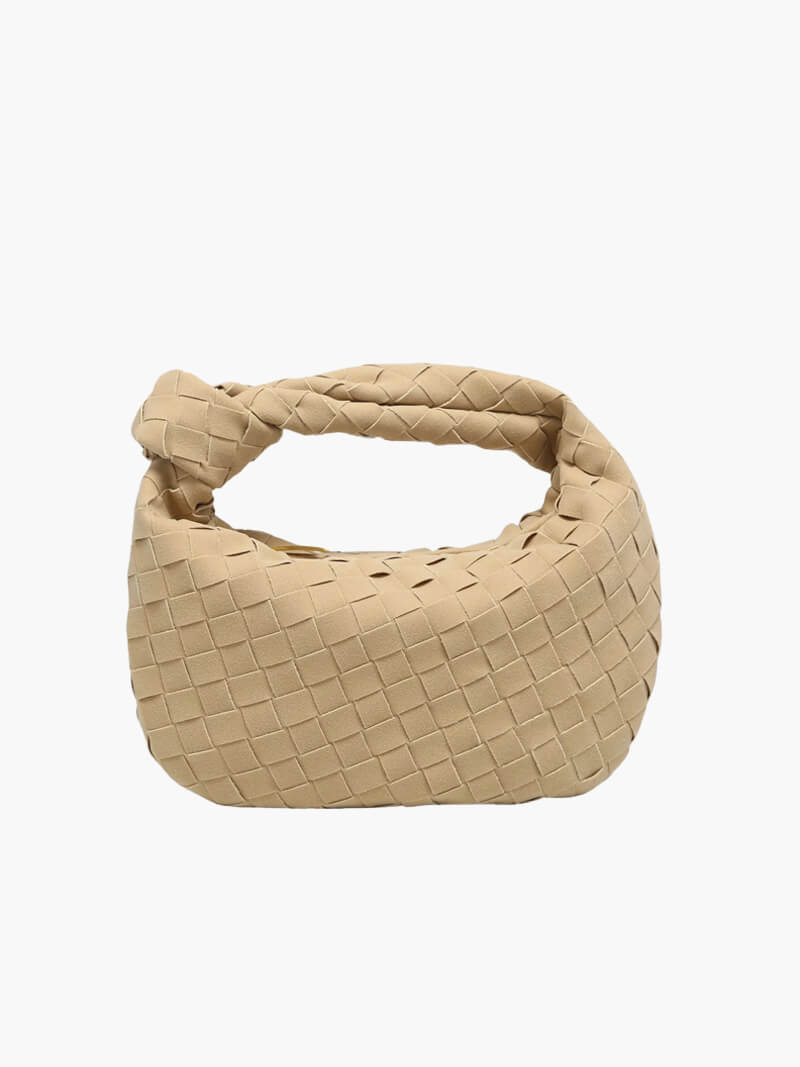 Geflochtene Mini-Bag aus weichem Material mit edler Struktur