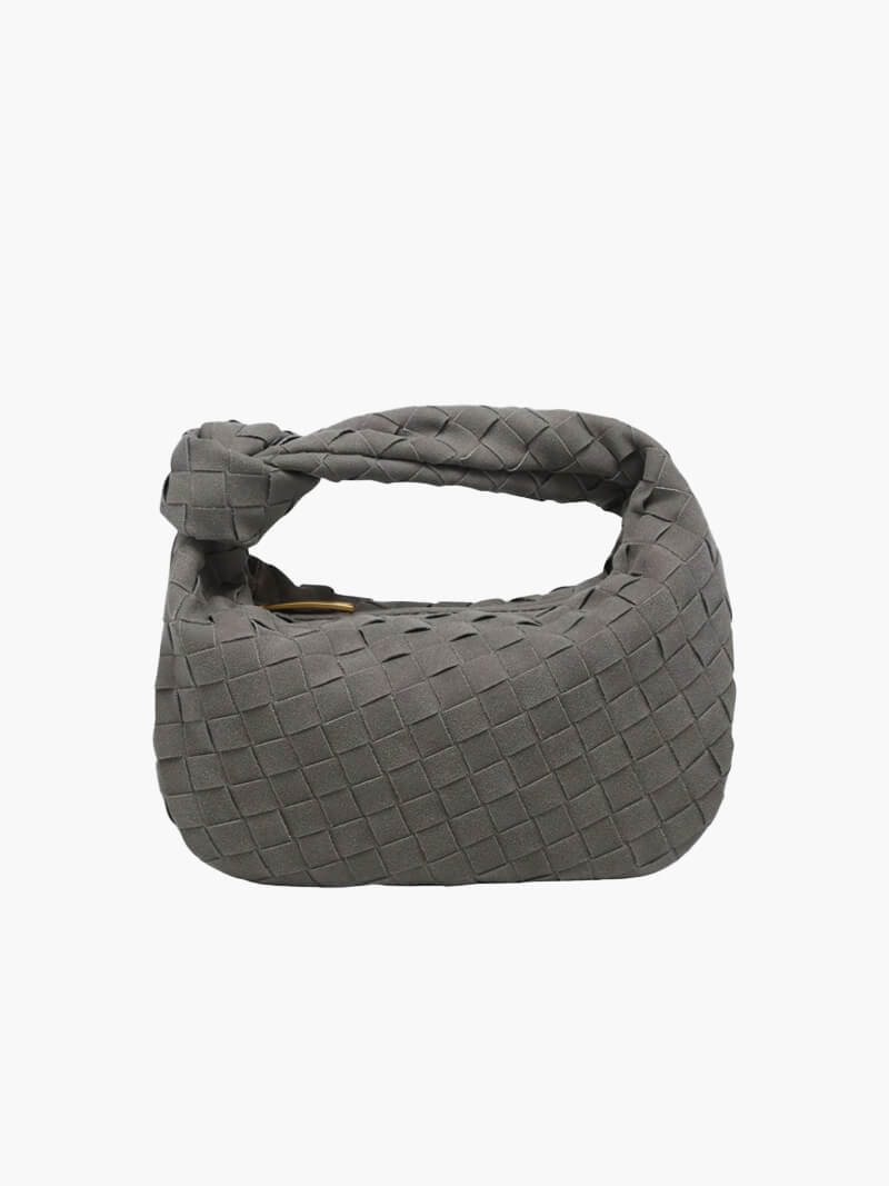 Geflochtene Mini-Bag aus weichem Material mit edler Struktur