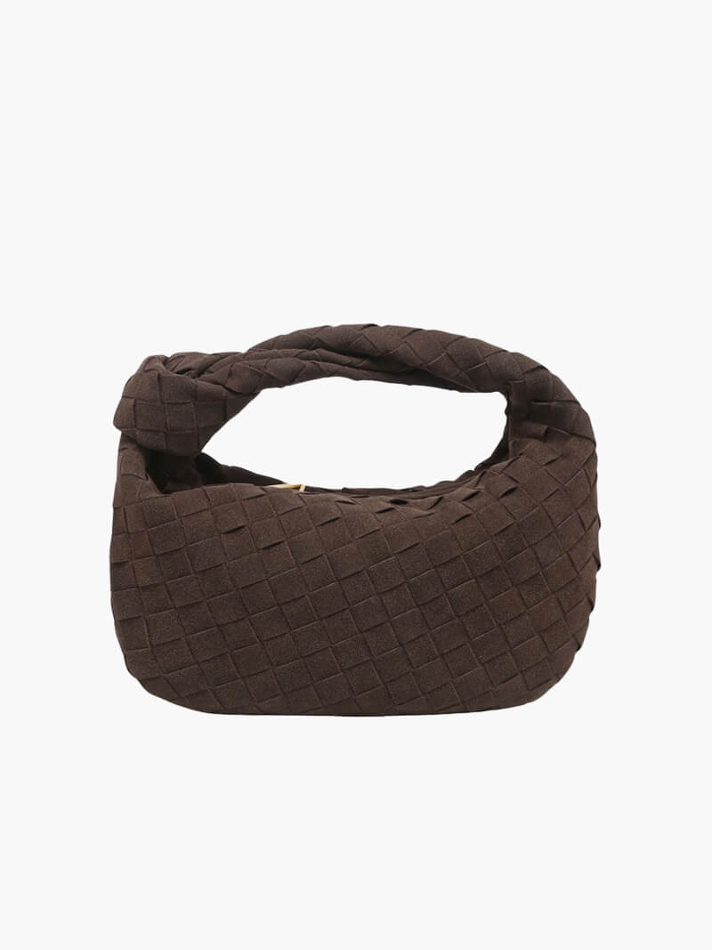 Geflochtene Mini-Bag aus weichem Material mit edler Struktur