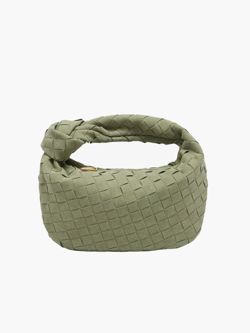 Geflochtene Mini-Bag aus weichem Material mit edler Struktur