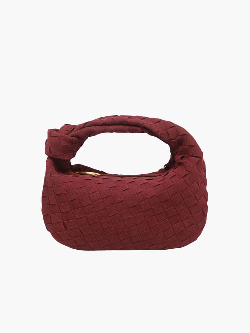 Geflochtene Mini-Bag aus weichem Material mit edler Struktur